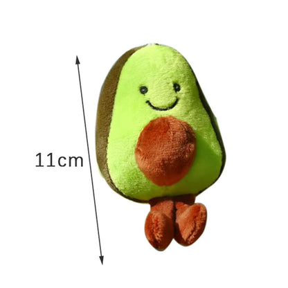 Cute Plush Avocado Bag Charm Keychain